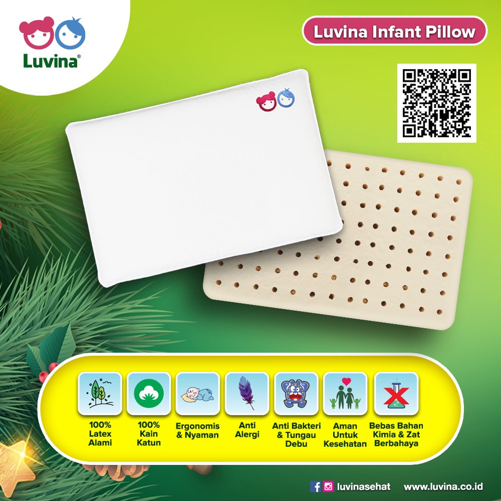 LUVINA INFANT PILLOW FOR HOLIDAYS WITH YOUR BABY GETTING MORE FUN!