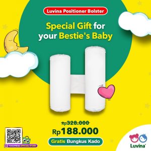 LUVINA POSITIONER BOLSTER, SPECIAL GIFT FOR YOUR BESTIE’S BABY!
