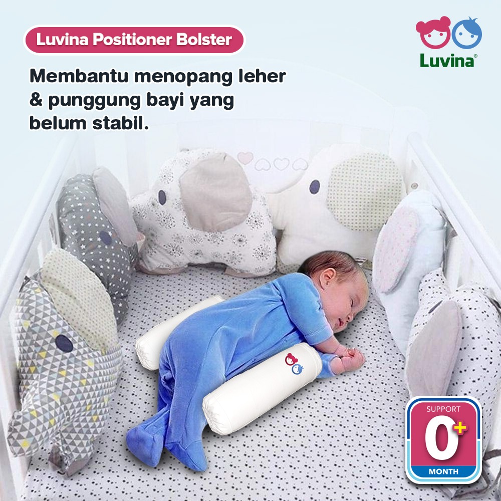 LUVINA POSITIONER BOLSTER FOR MORE COMFORT SLEEP YOUR BABY!